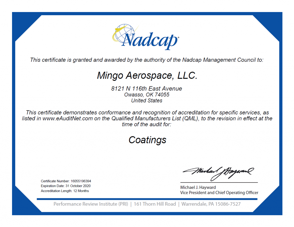 Nadcap Certification